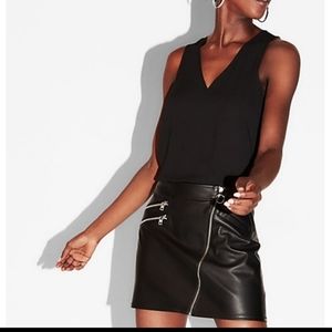 Express (minus the) Leather Moto Skirt